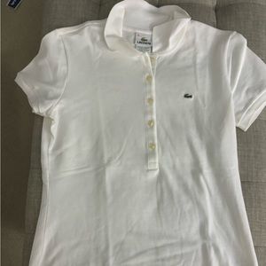 Lacoste size 42, white polo, women’s.